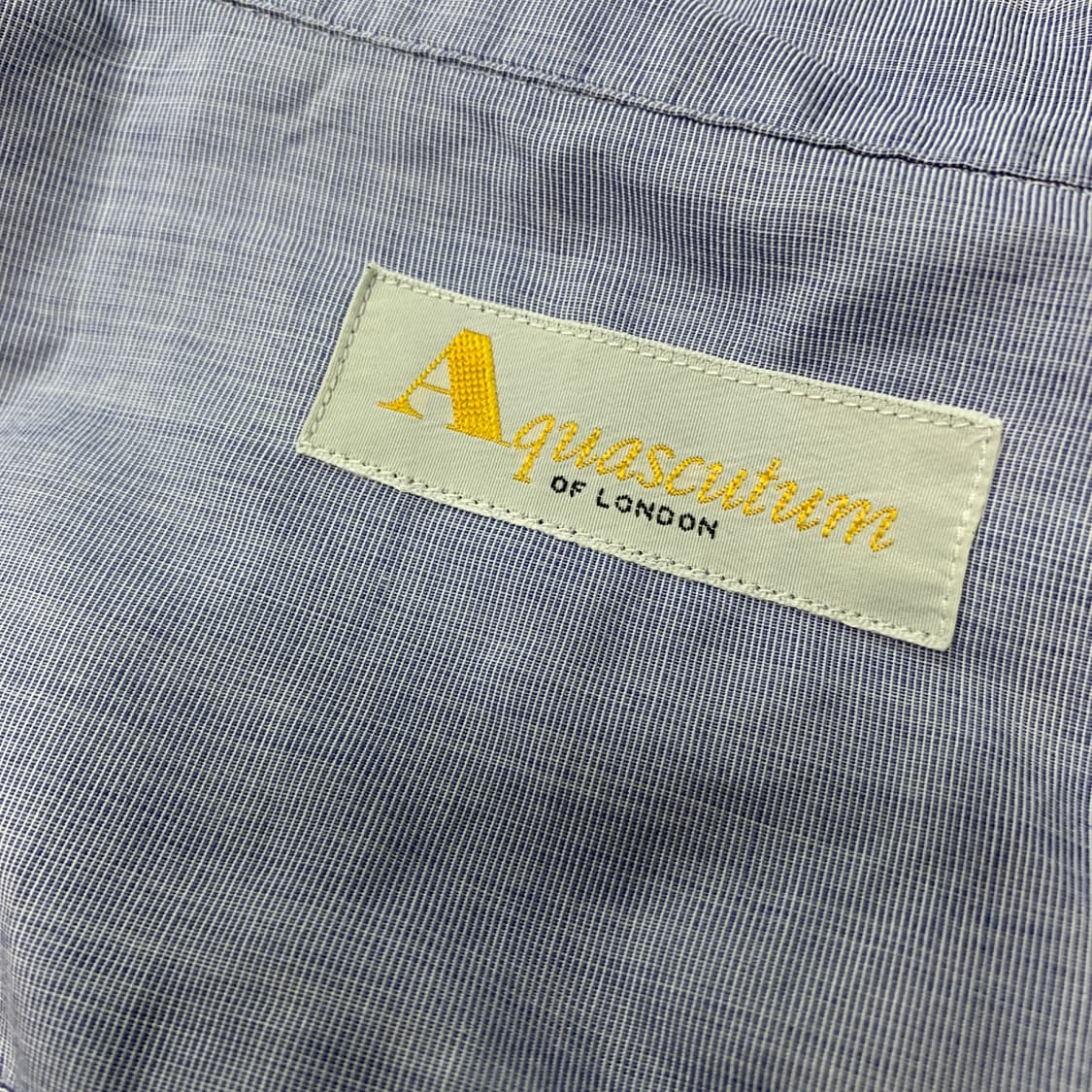 90) Aquasqutum 아쿠아스큐텀 로고자수 셔츠 상품이미지4