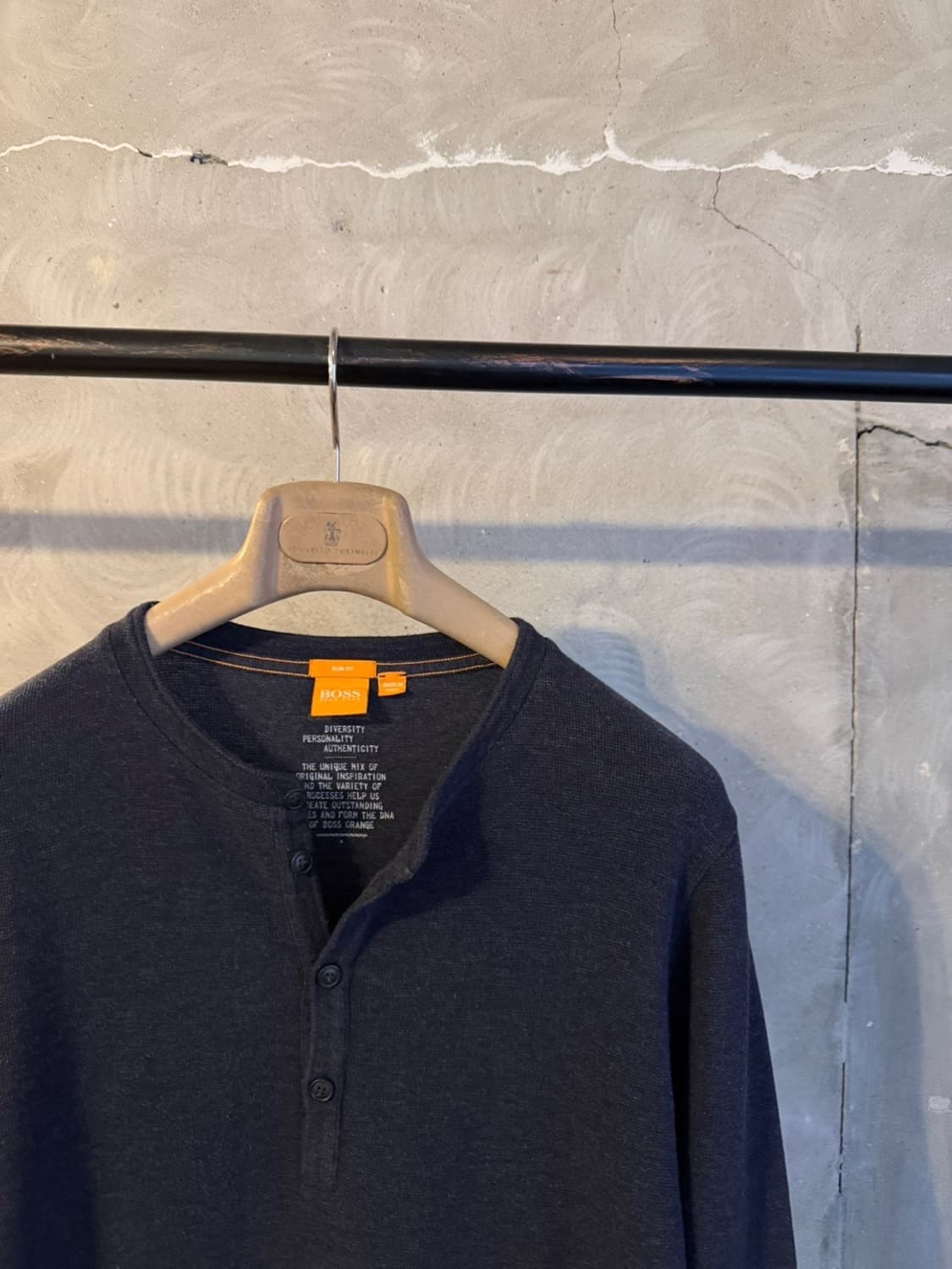 휴고보스 헨리넥 티셔츠 슬림100 상품이미지4