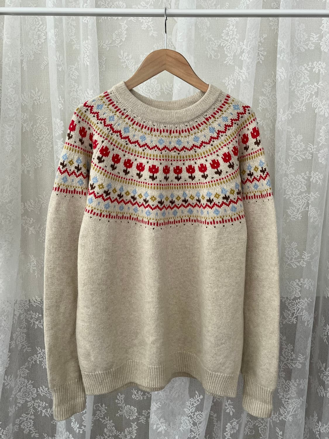 S) 리바이스 노르딕 니트 베이지 상품이미지1