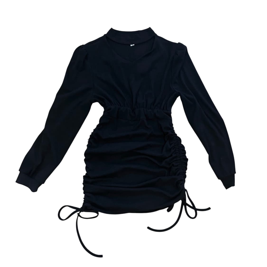 블랙 초커 스트링 원피스 상품이미지1