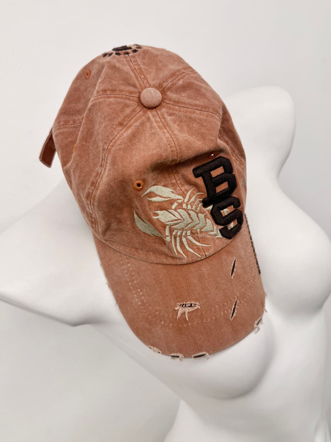 y2k 전갈 자수 데미지 캡 상품이미지5