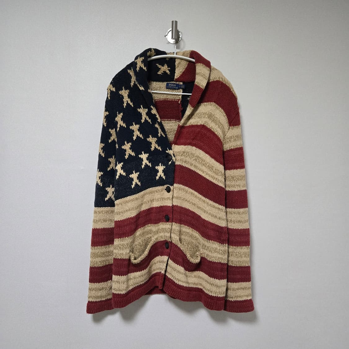 폴로랄프로렌 숄카라 성조기 가디건 / 남성 가디건/ 여성 가디건  상품이미지1
