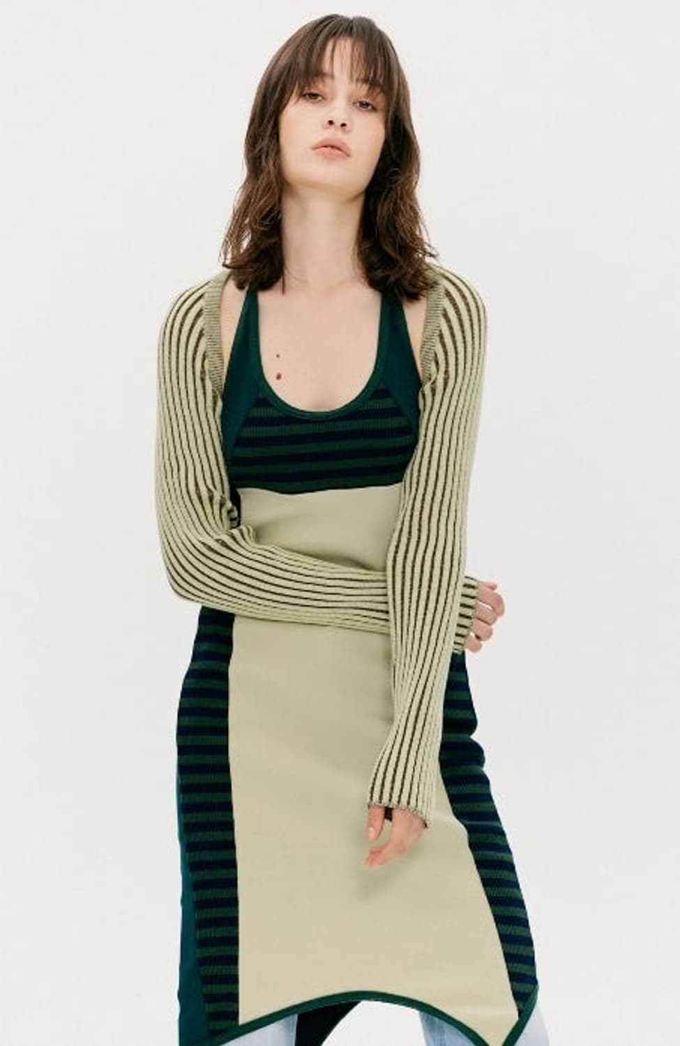 더오픈프로덕트 리브드 볼레로 가디건 상품이미지3