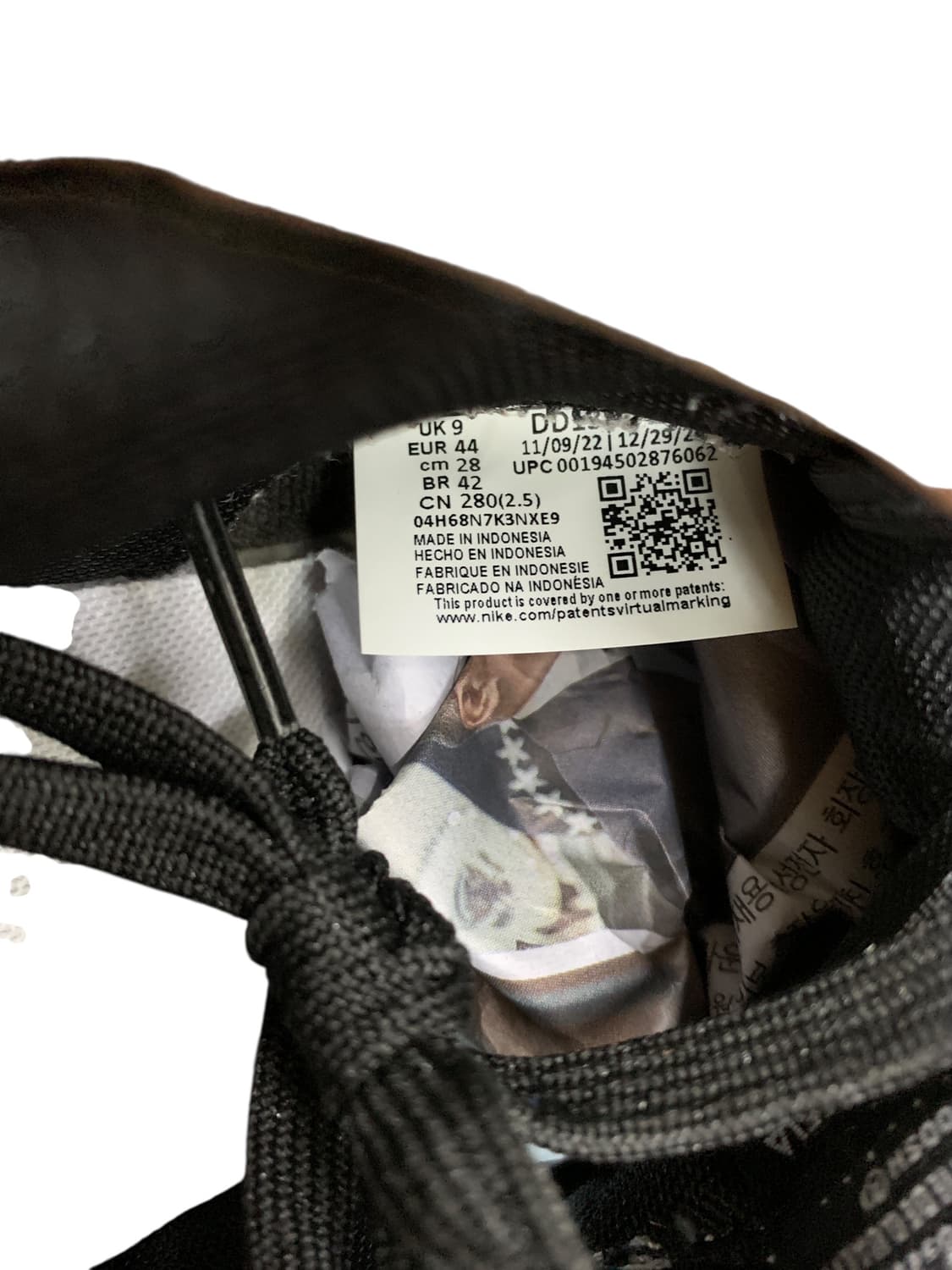 나이키 덩크로우 레트로 블랙화이트 280 상품이미지10