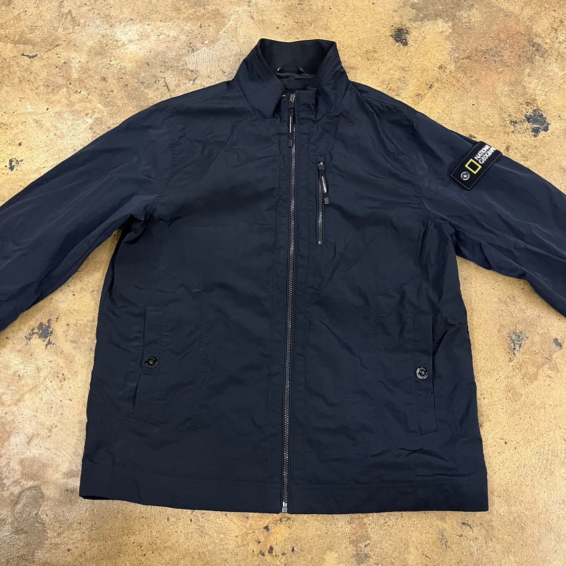 [정품/L] 내셔널지오그래픽 블랙 바람막이 자켓 b18 상품이미지3
