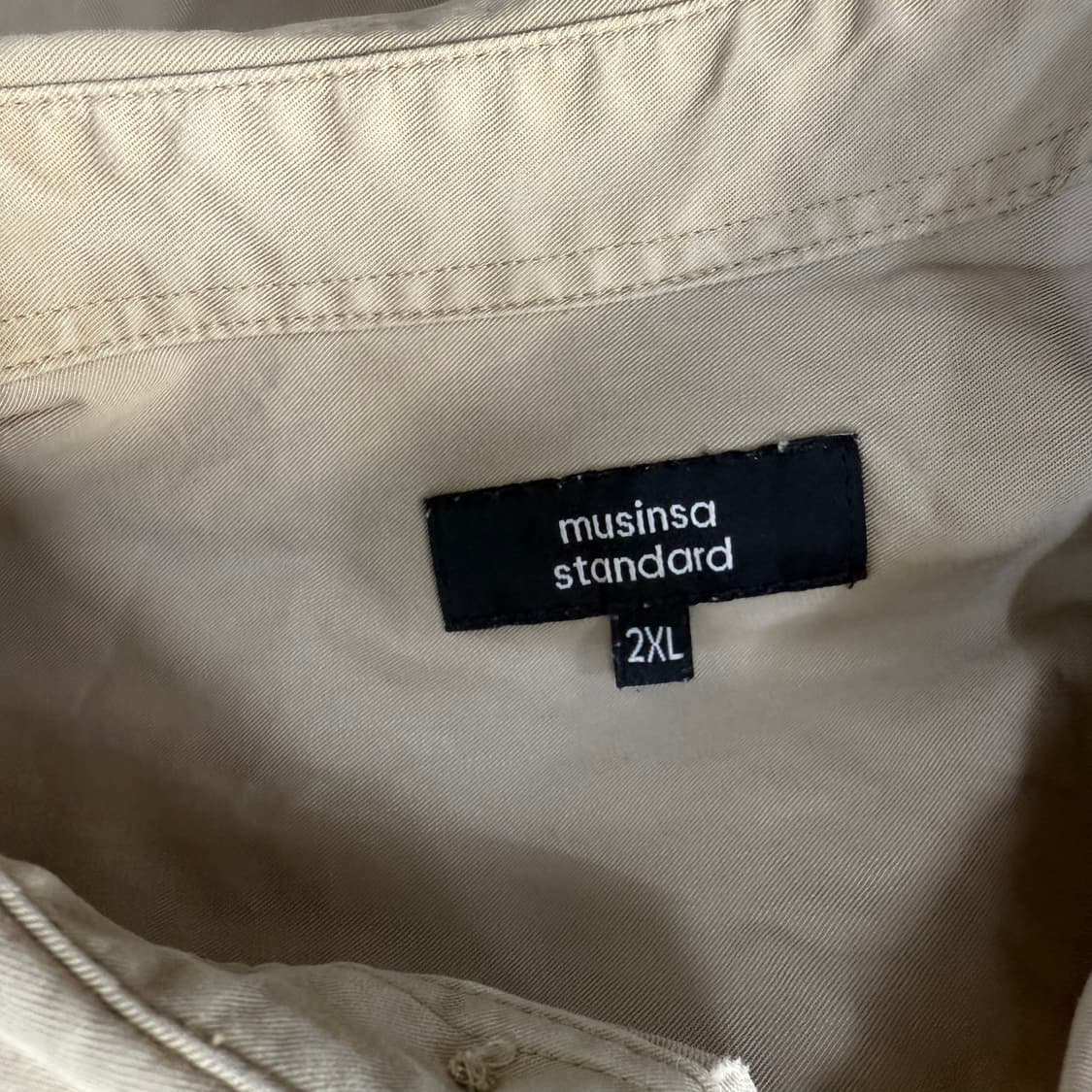 [2XL] 무신사스탠다드 오버사이즈 코튼 셔츠 0115T1 상품이미지3