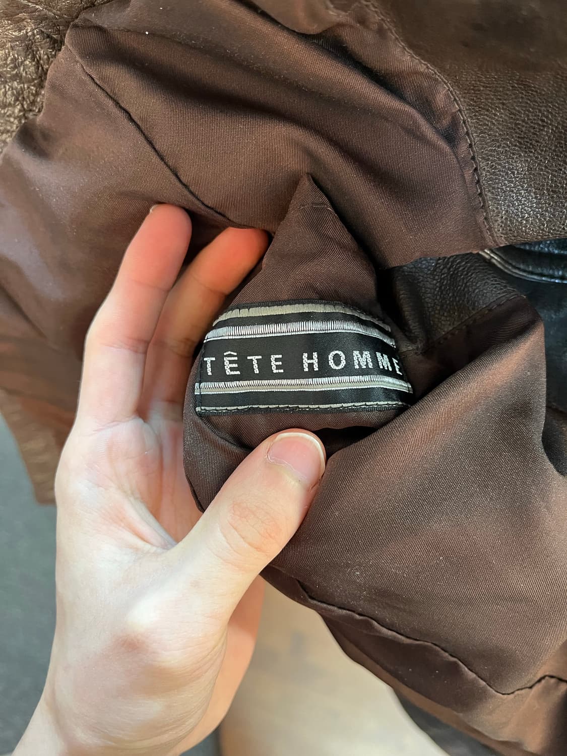 테테 옴므 라이더 램스킨 레더 재킷  상품이미지10