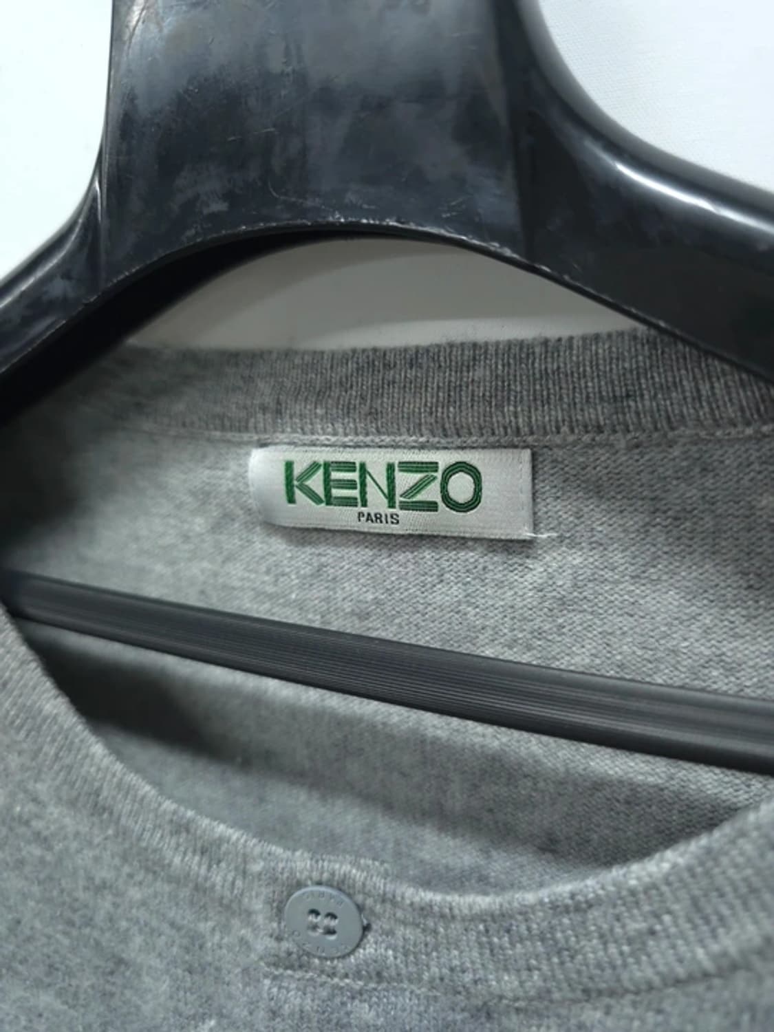 KENZO 겐조 여성 자수패치 그레이 울 가디건 상품이미지4