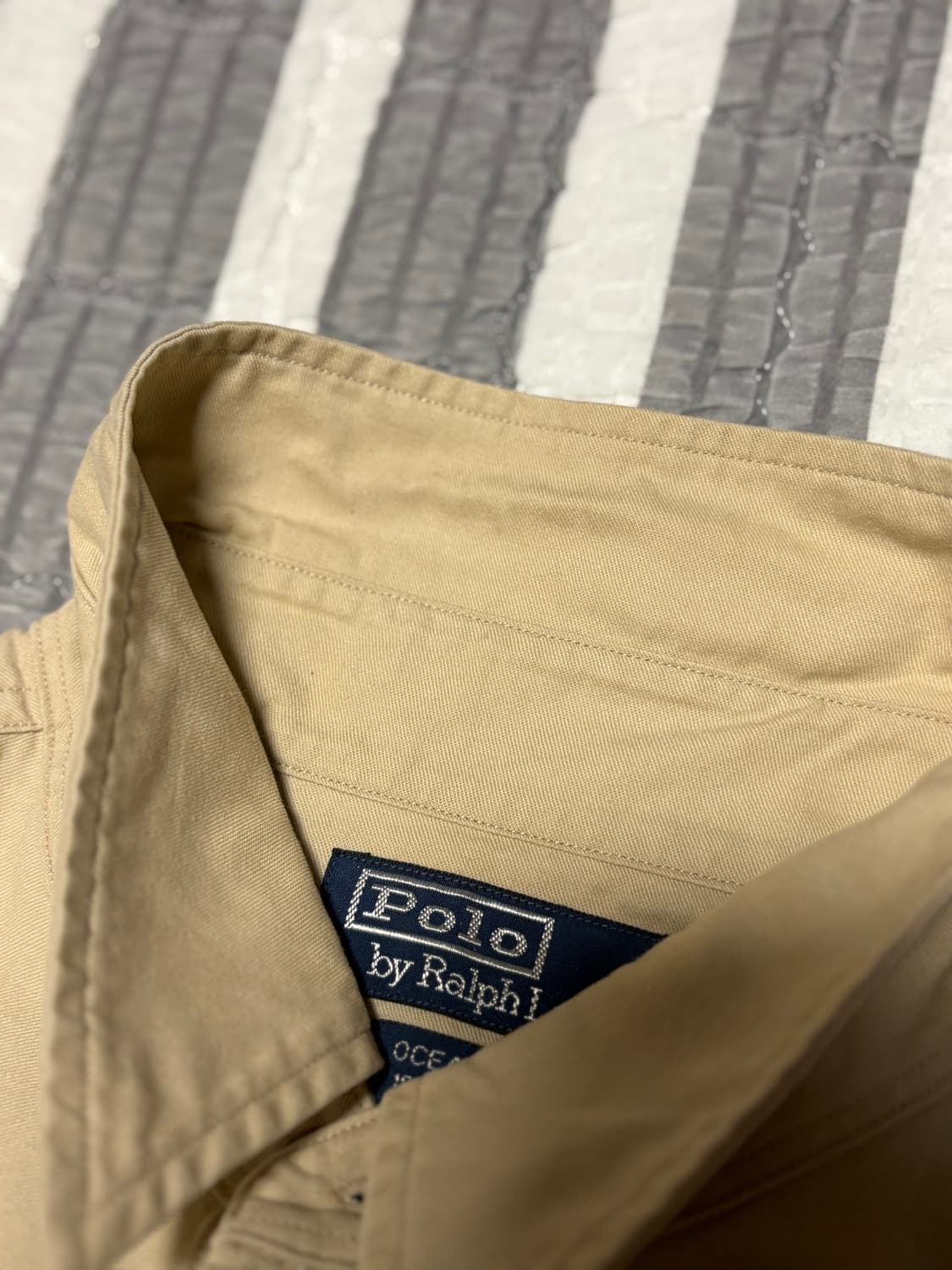 90s 빈티지 폴로 랄프로렌 OCEAN CAMP 피싱 반팔 셔츠 상품이미지7