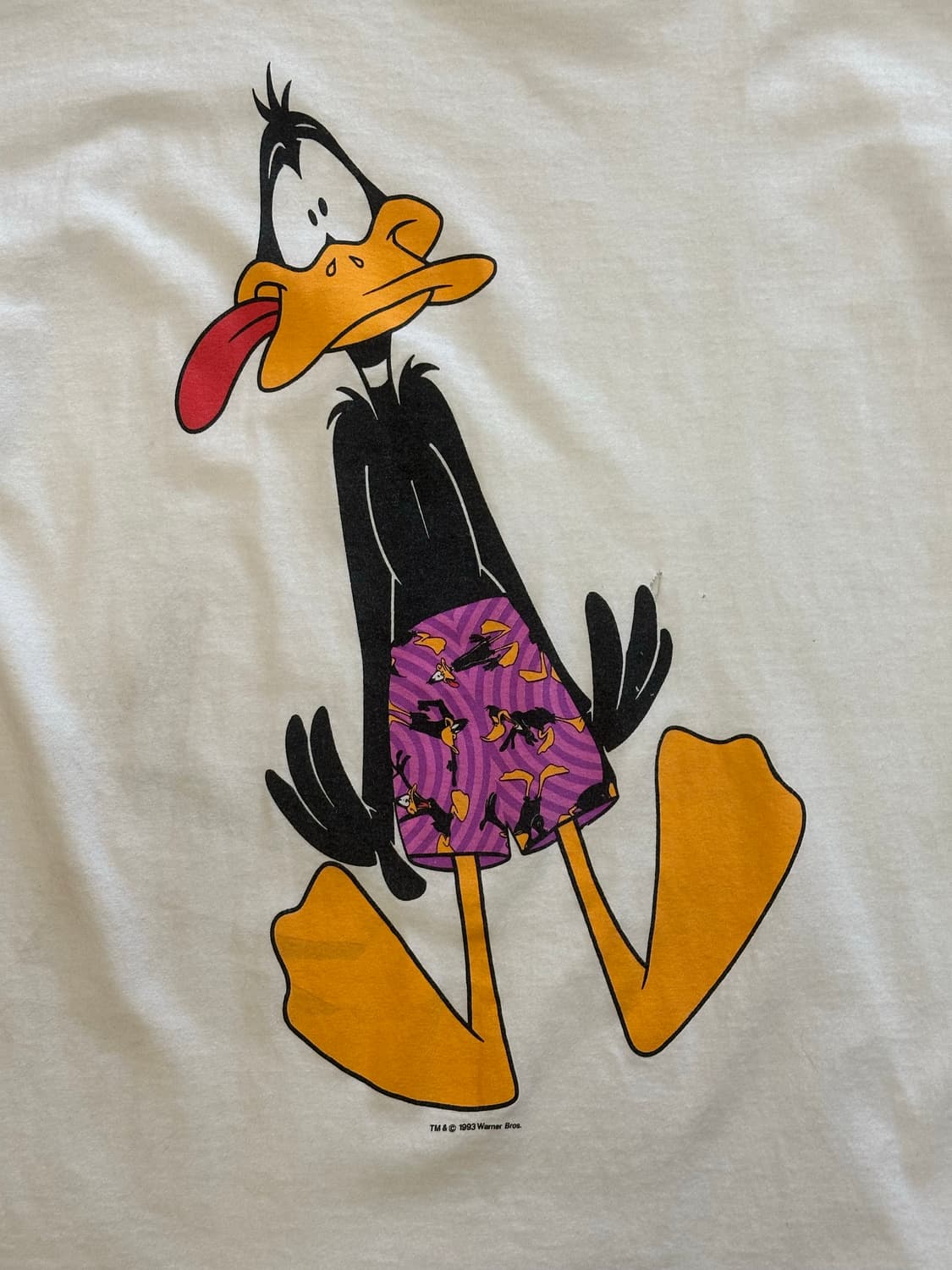 90s Looney Tunes "Exhausted Daffy" Boxer 상품이미지1