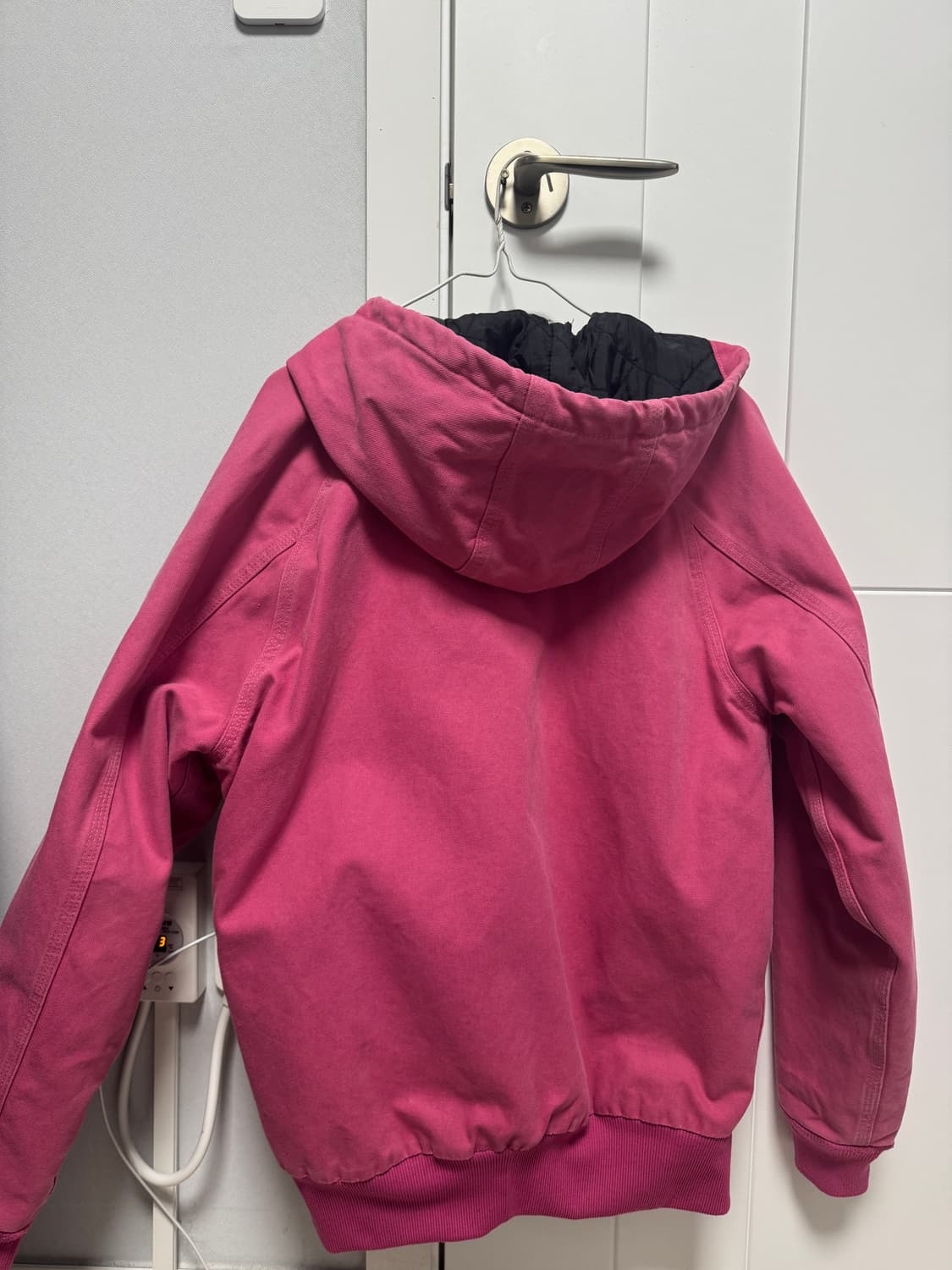 칼하트 빈티지 핑크 후드 워크패딩자켓 상품이미지2