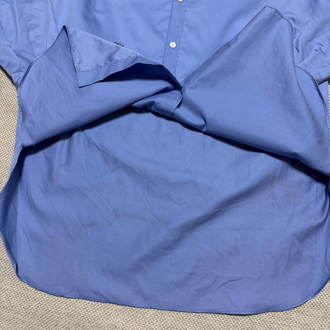 크리스찬 디올 CD 벌 자수 로고 블루 코튼 셔츠 (정품) 상품이미지4