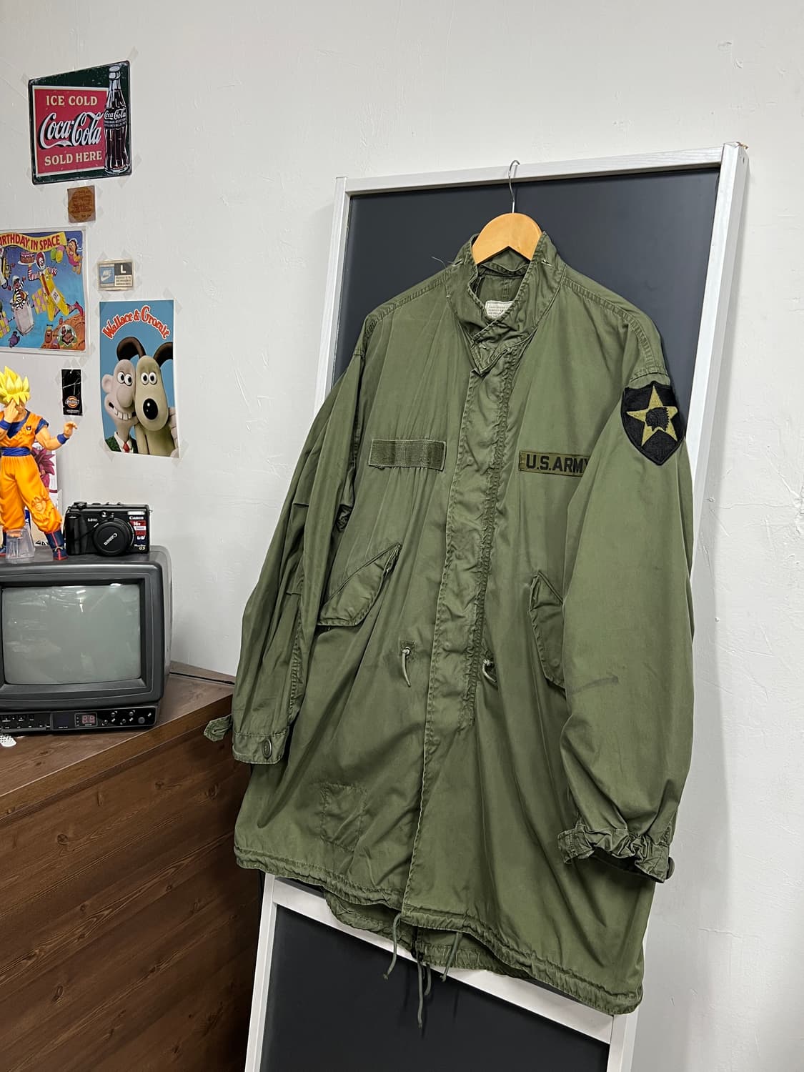 60s 밀리터리 오리지널 m65 피쉬테일 야상 파카 상품이미지1