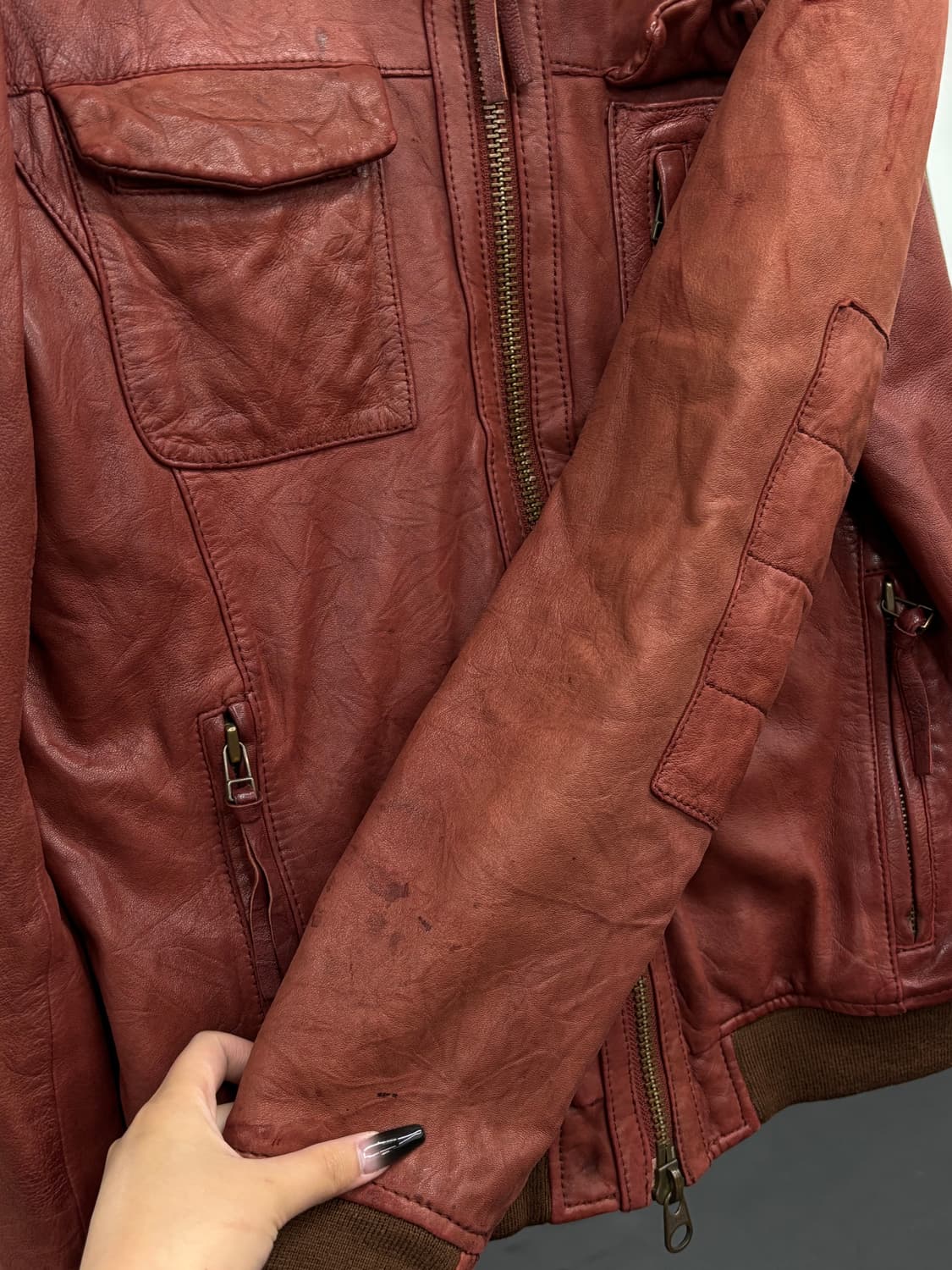 VTG John Bull 레더자켓 상품이미지9