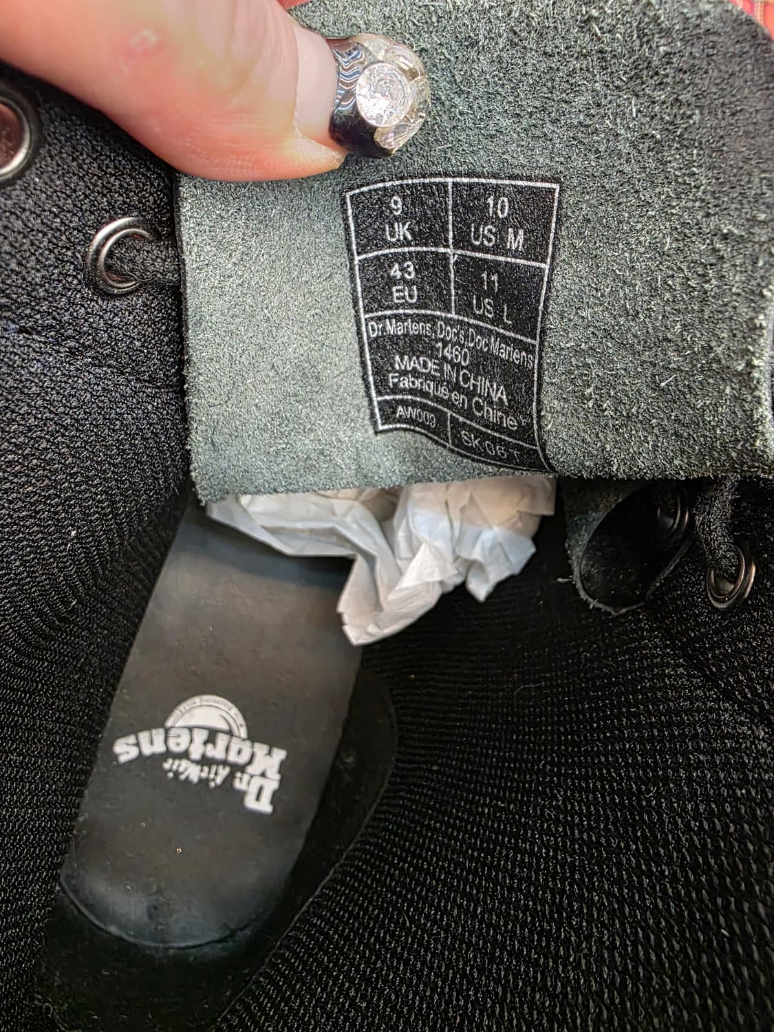 닥터마틴 1460 스터드 8홀 UK9 상품이미지7