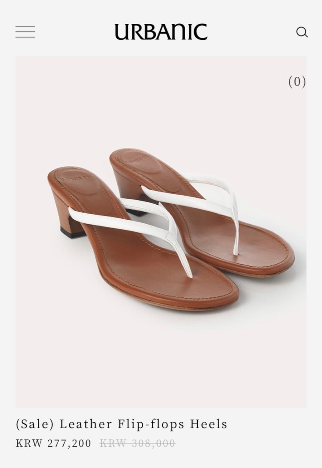 얼바닉 Leather Flip-flops Heel 240 상품이미지1