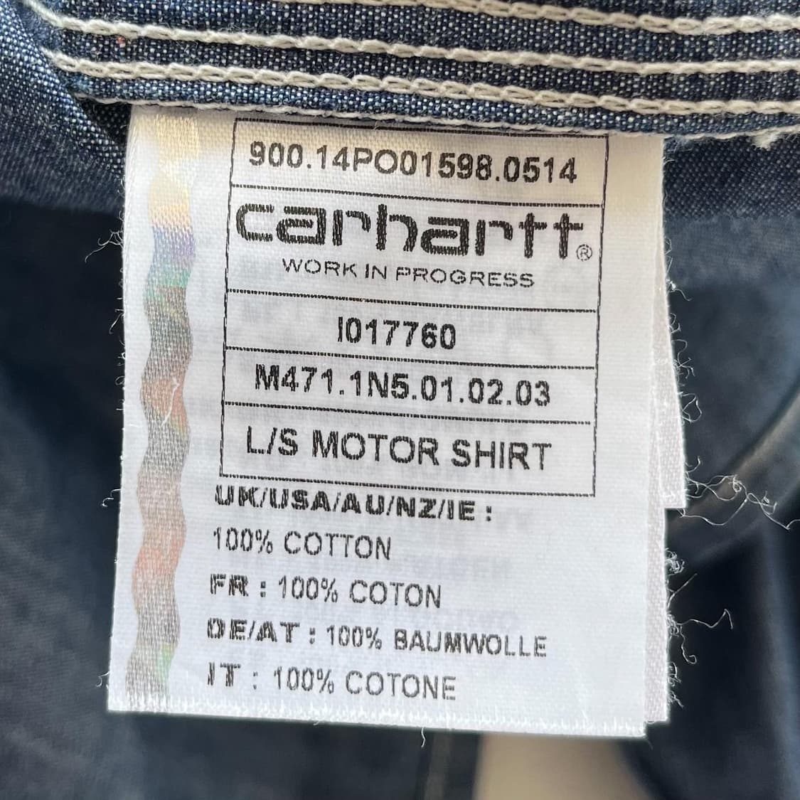 칼하트 L/S 모토 샴브레이 셔츠 상품이미지7