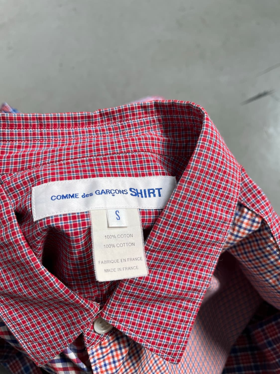 19AW Comme des garcons check shirt 상품이미지3