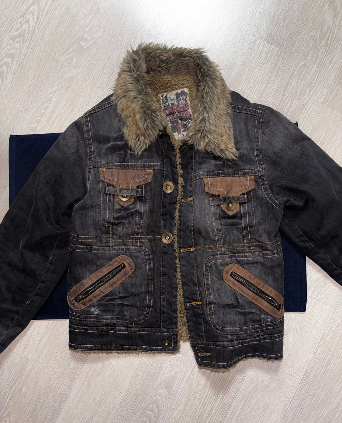 2000s 데님 퍼자켓 상품이미지2