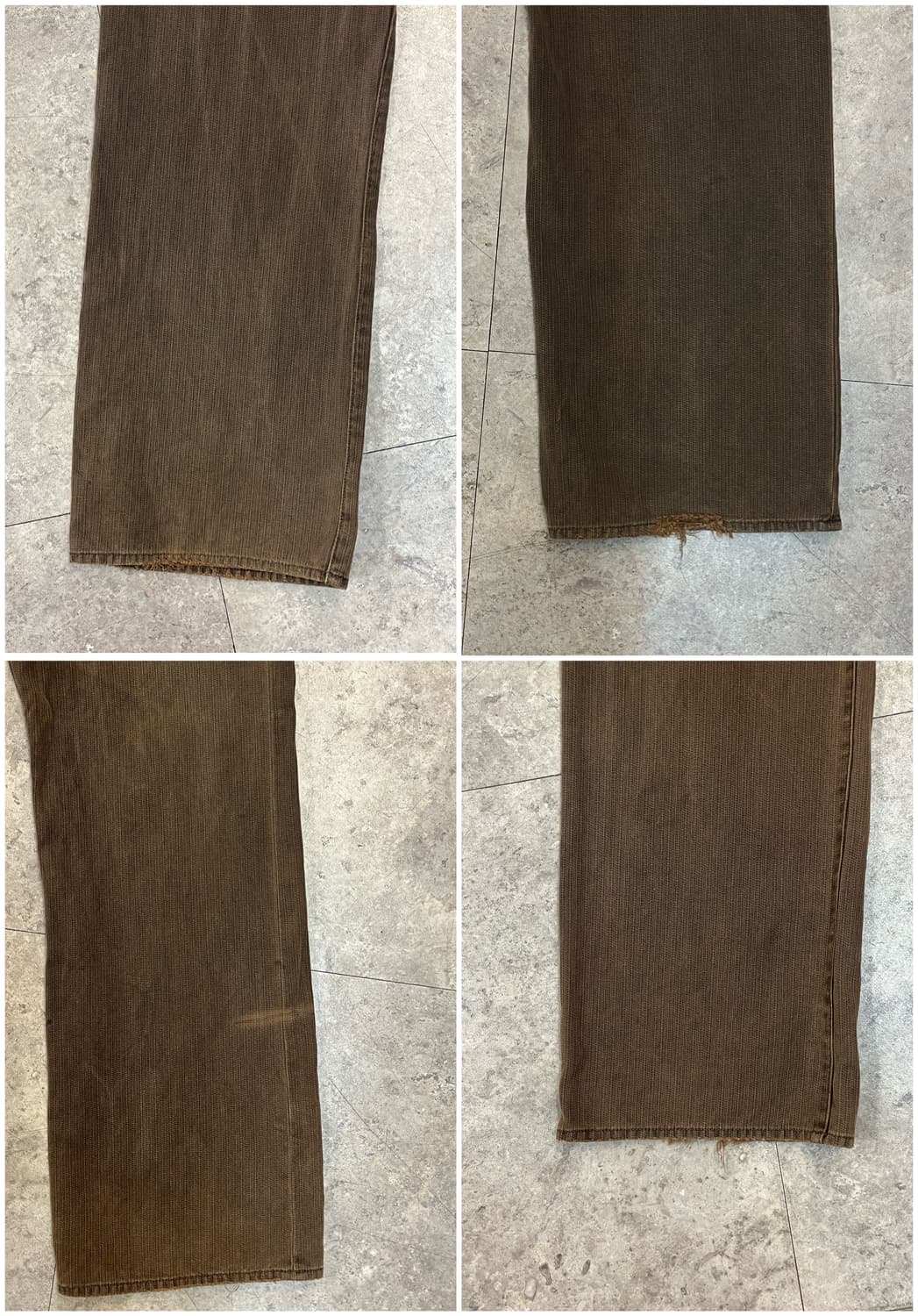 USA 게스 빈티지 자켓L 팬츠W34L32 셋업 브라운 #csz1989 상품이미지10