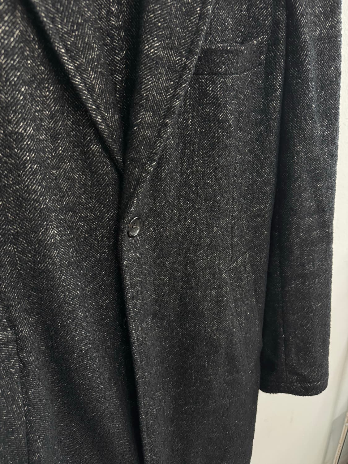 꼼데가르송 옴므 듀 헤링본 코트 L 상품이미지3