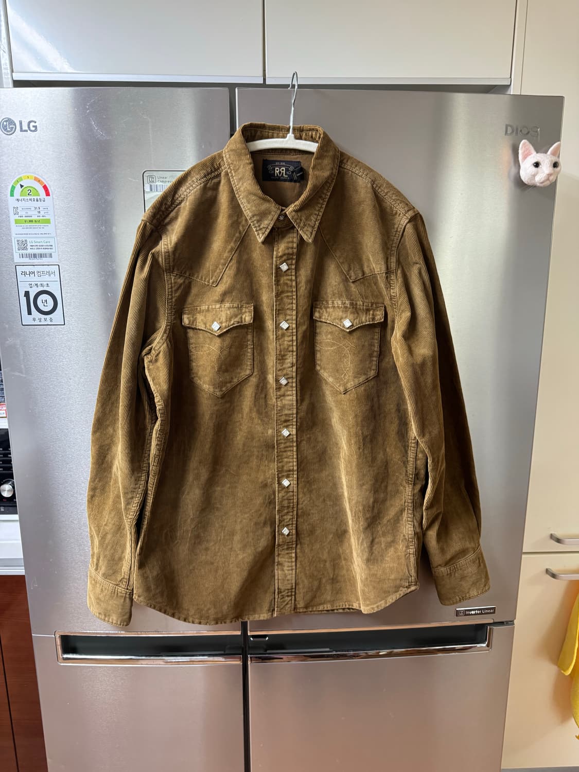 rrl 코듀로이 웨스턴셔츠 L사이즈 새상품 판매합니다. 상품이미지1