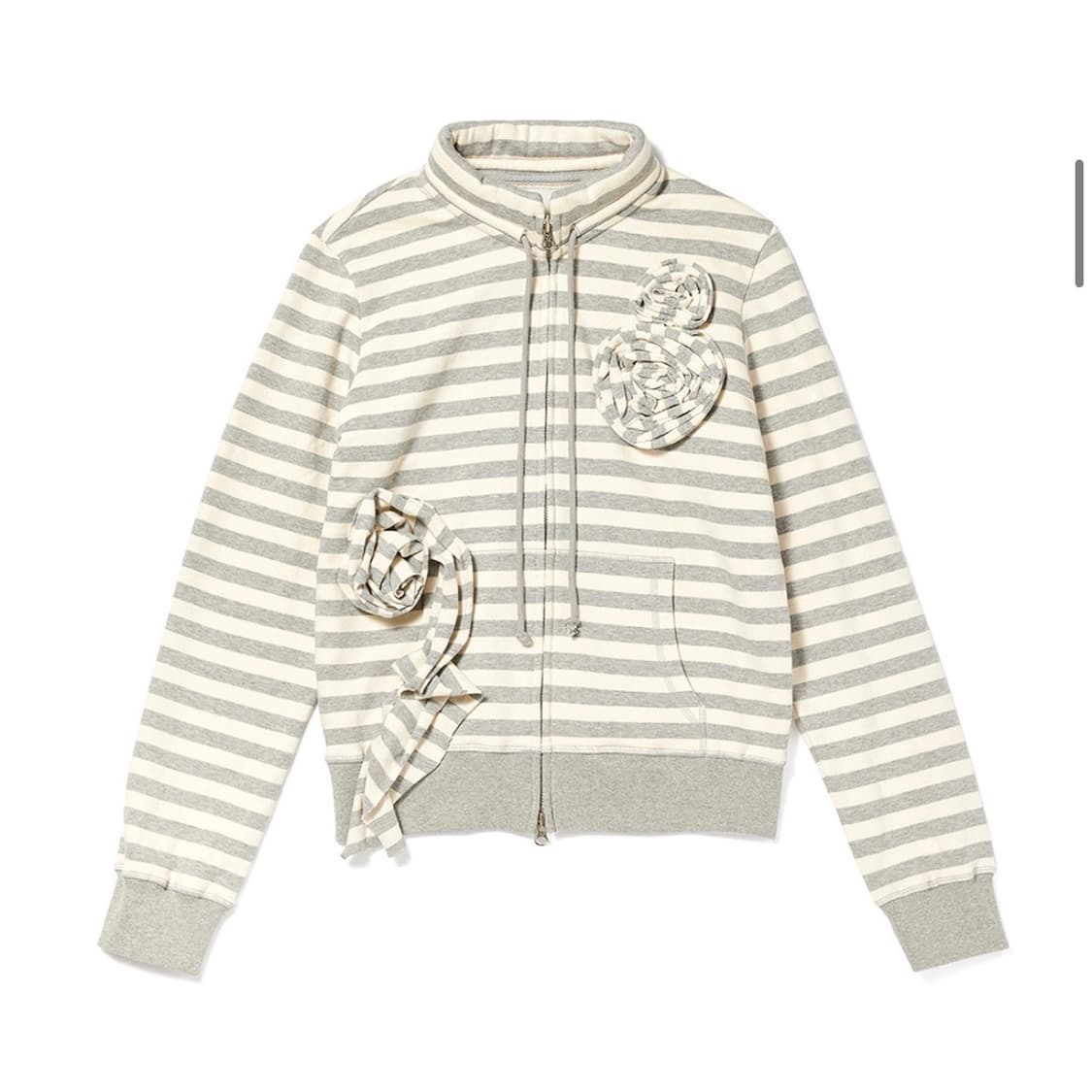 오픈와이와이 OPEN YY 아플리케 집업 그레이 M 상품이미지1