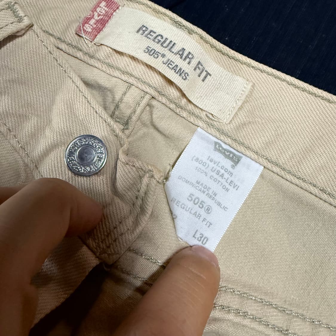 00‘s 리바이스 크림 데님 팬츠 32 상품이미지4