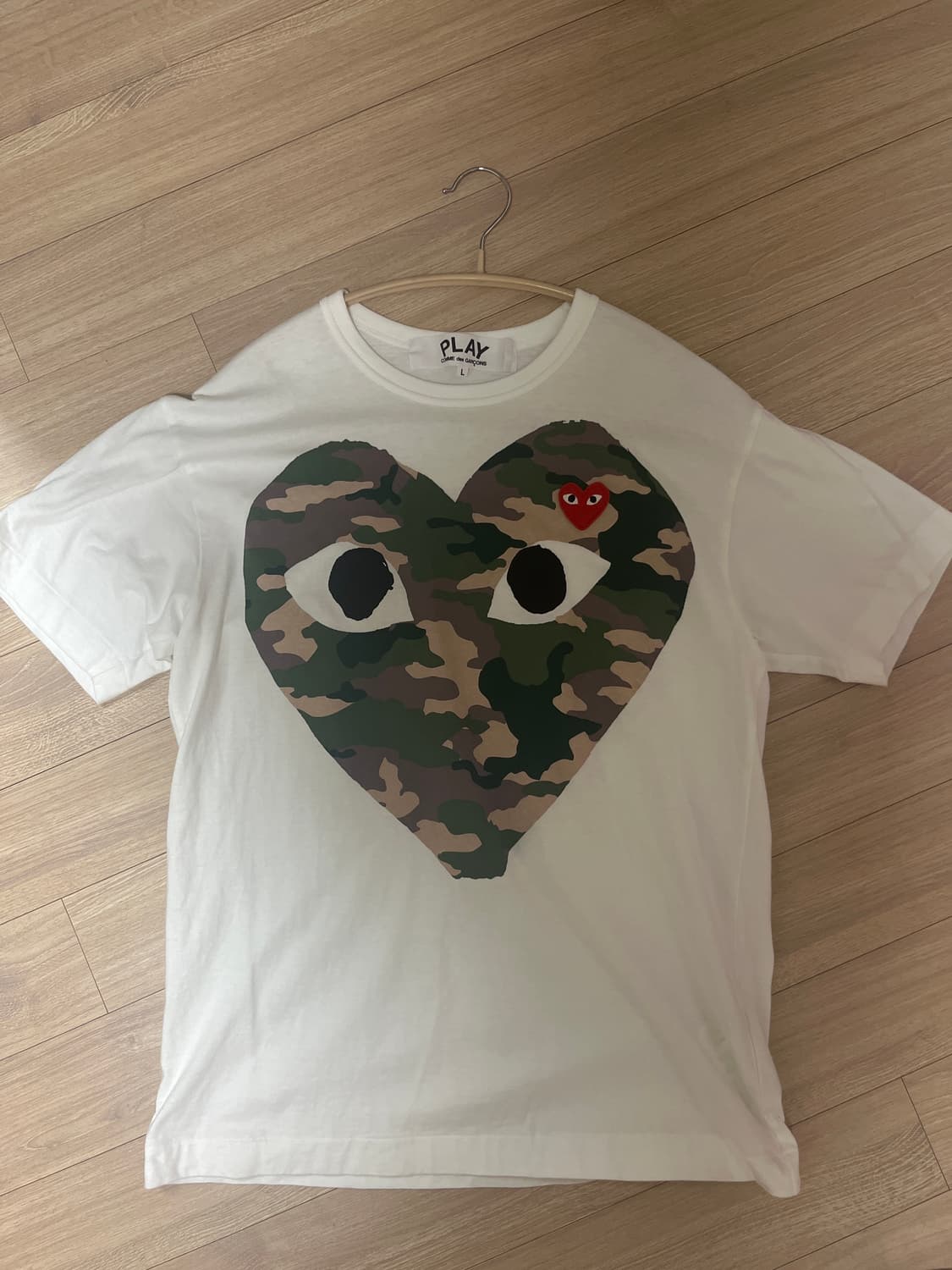 꼼데가르송 카모 반팔 L 상품이미지2