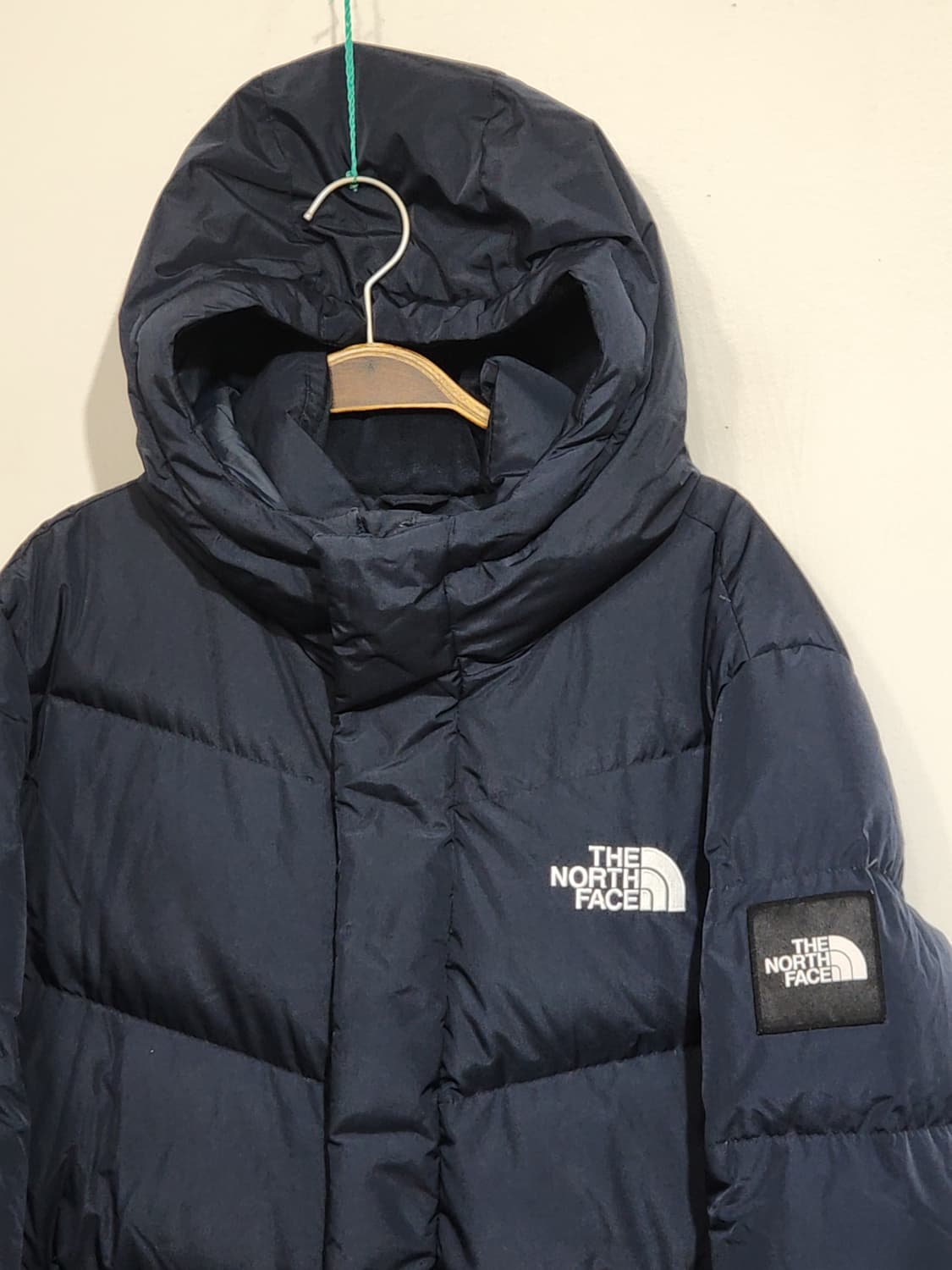 (L) 노스페이스 거위털 롱패딩 점퍼 네이비 구스다운 패딩코트  상품이미지2