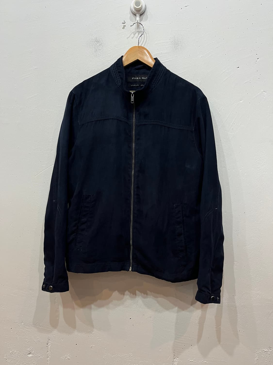 ZARA 자라 스웨이드 자켓 네이비  상품이미지1