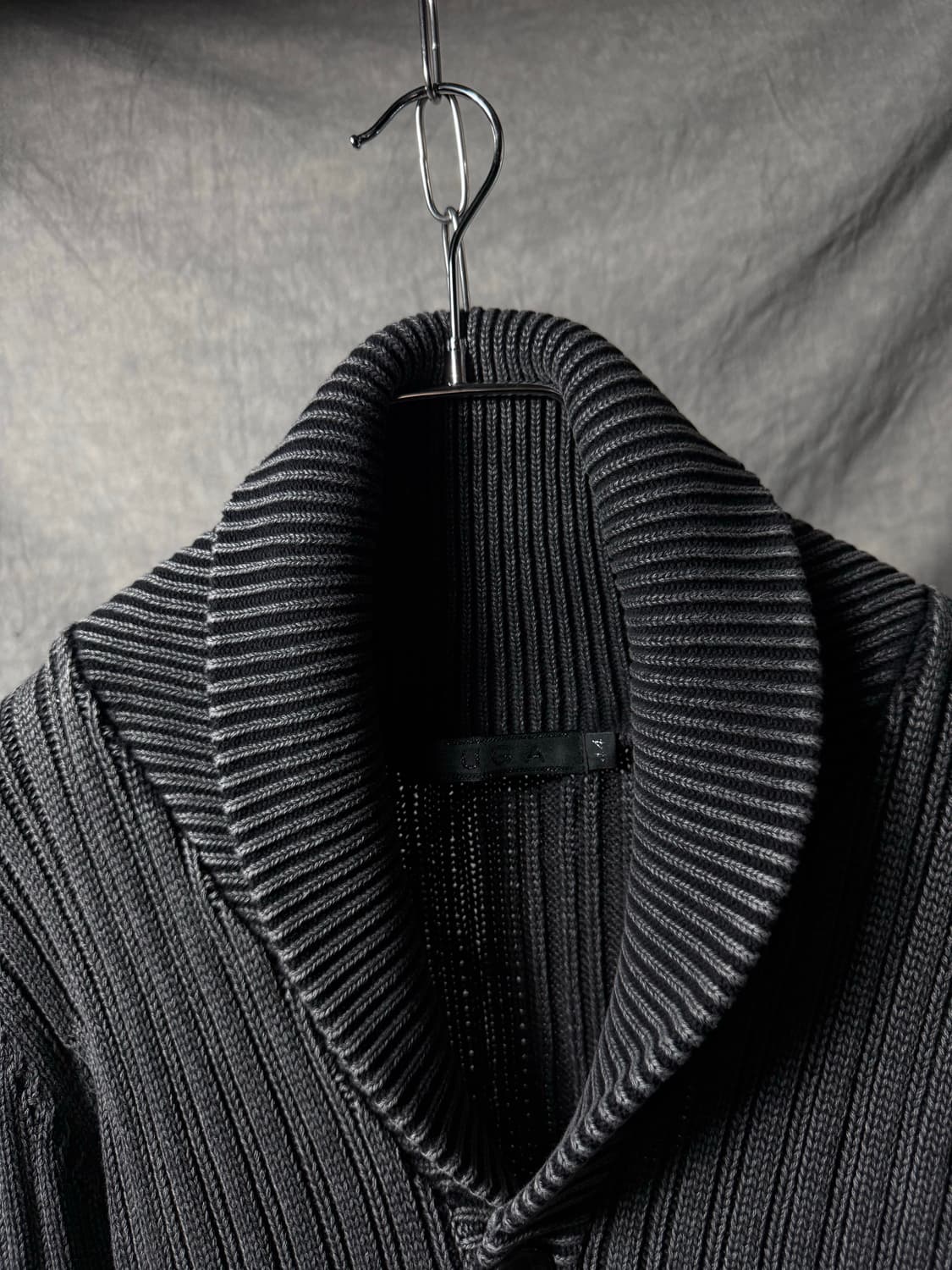 FUGA Washed Shawl Collar Knit Cadigan 상품이미지7
