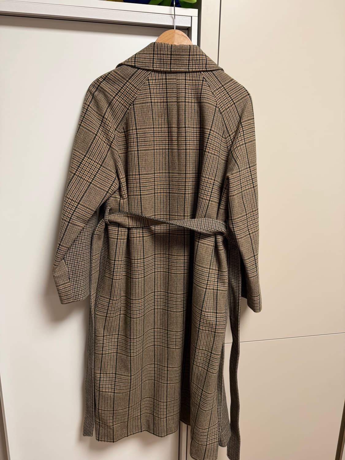 아바몰리 체크 롱 코트 상품이미지2