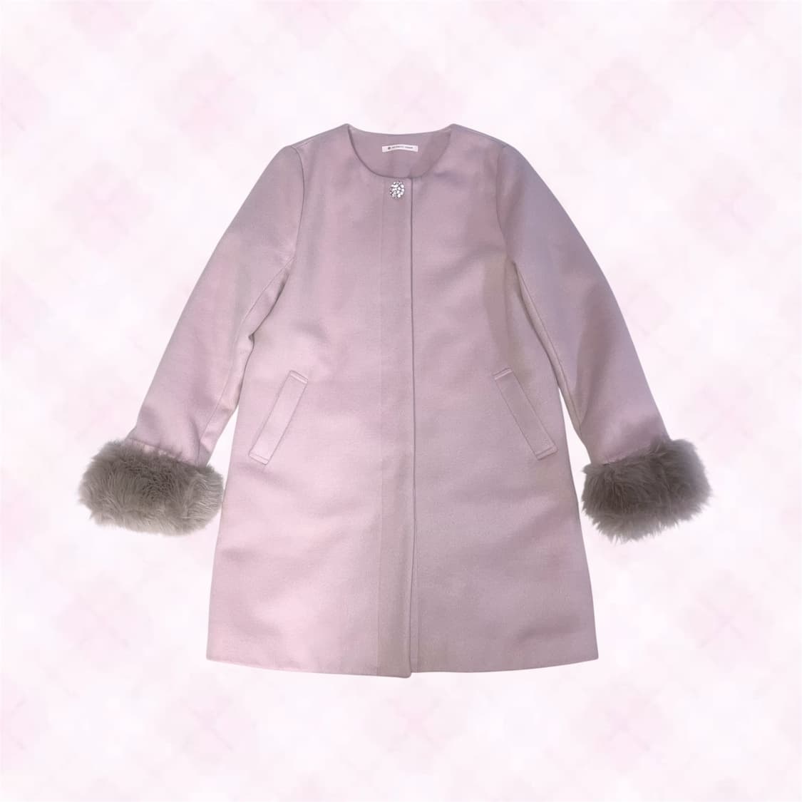 실연쇼콜라티에 이시하라사토미깔 갸루 히메갸루 비쥬 퍼 핑크 코트 빈티지 상품이미지2