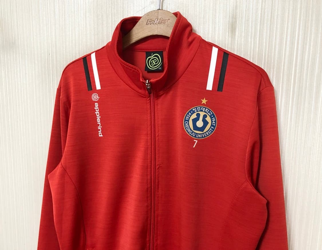 애플라인드 청주대학교 축구부 선수실착 트레이닝자켓/트랙슈트 100 #7 상품이미지6