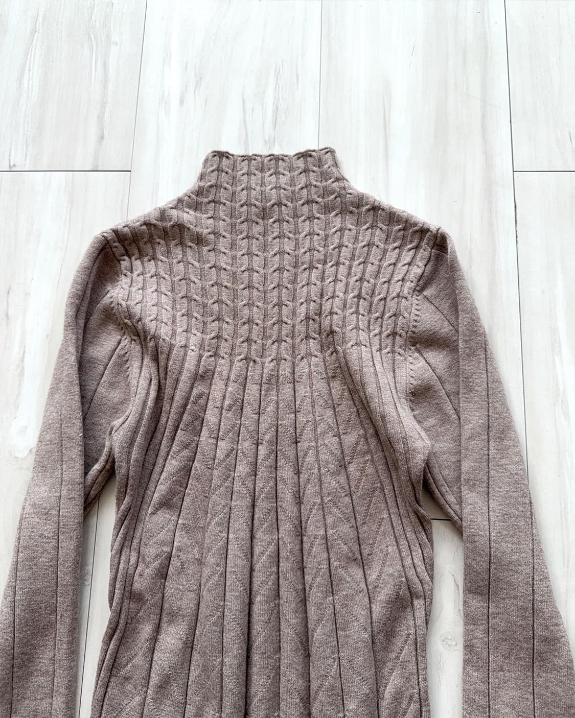 Mute beige oatmeal knit dress 상품이미지8