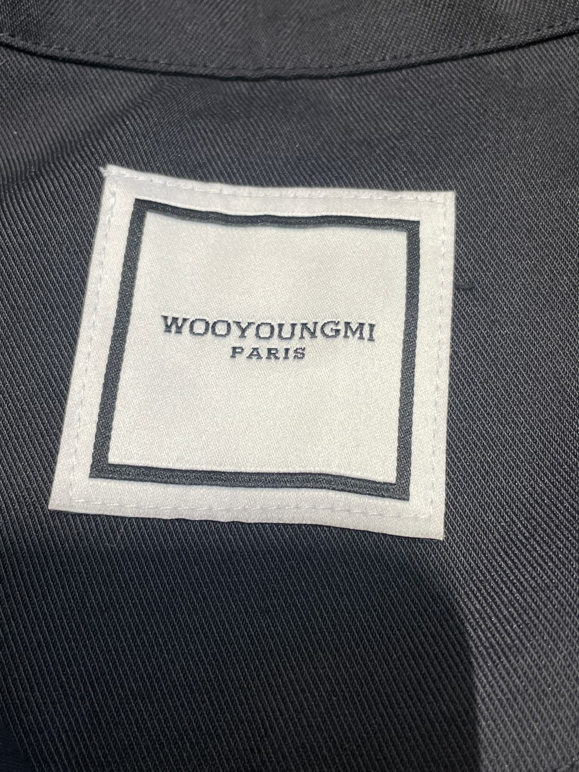 우영미 밴딩 폴로 티셔츠 블랙 48 23SS 상품이미지4