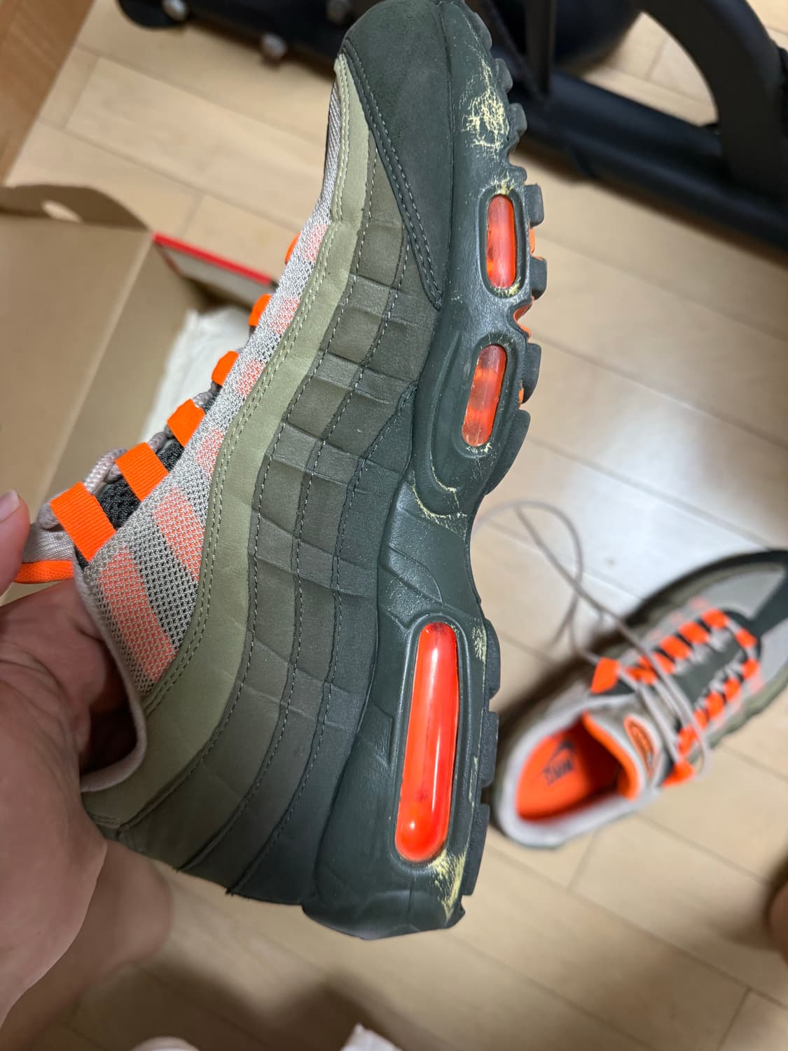 [275] 나이키 에어맥스 95 og 토탈 오렌지 상품이미지5