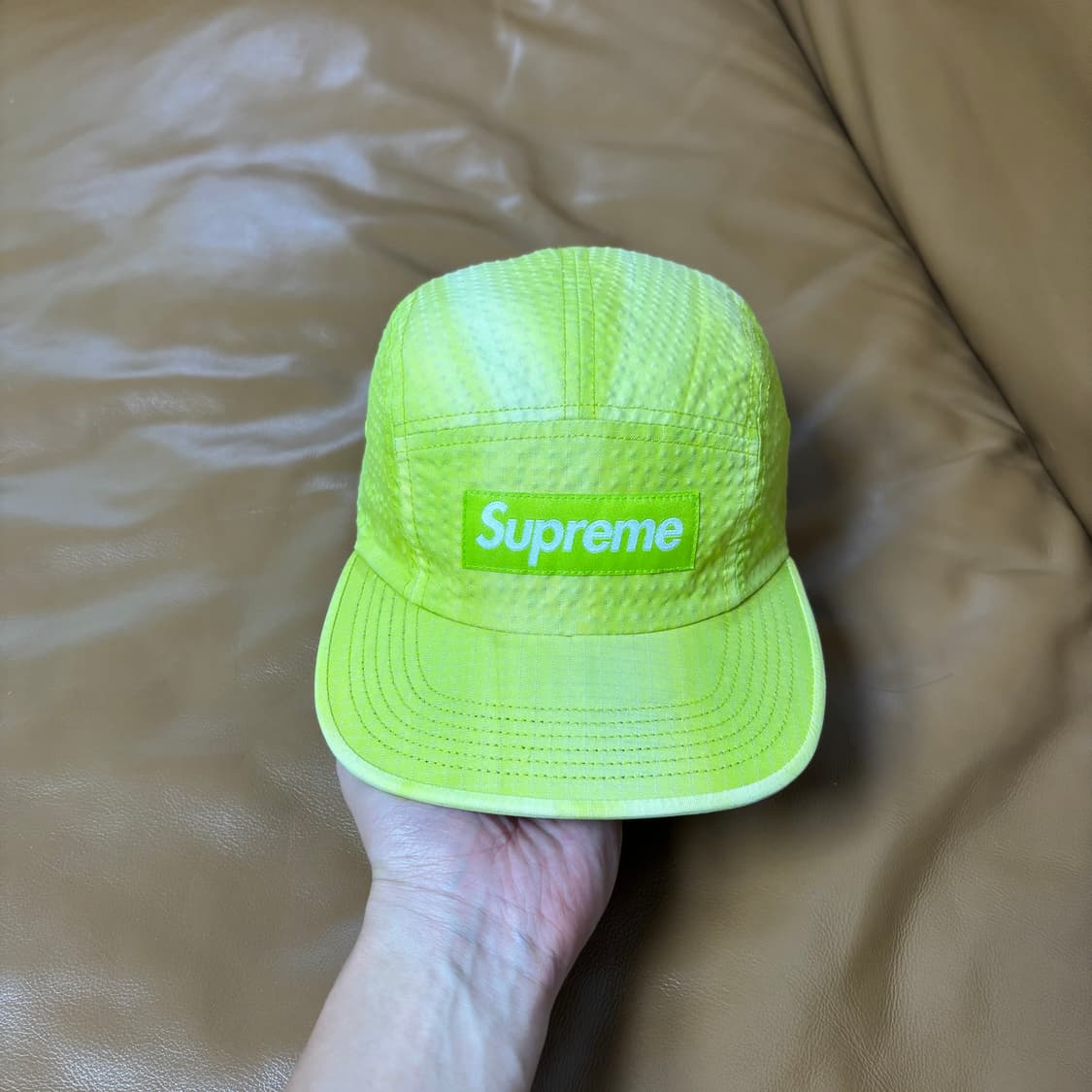 Supreme 슈프림 타이다이 라임 캠프캡 모자 Tie Dyed Lime 상품이미지2