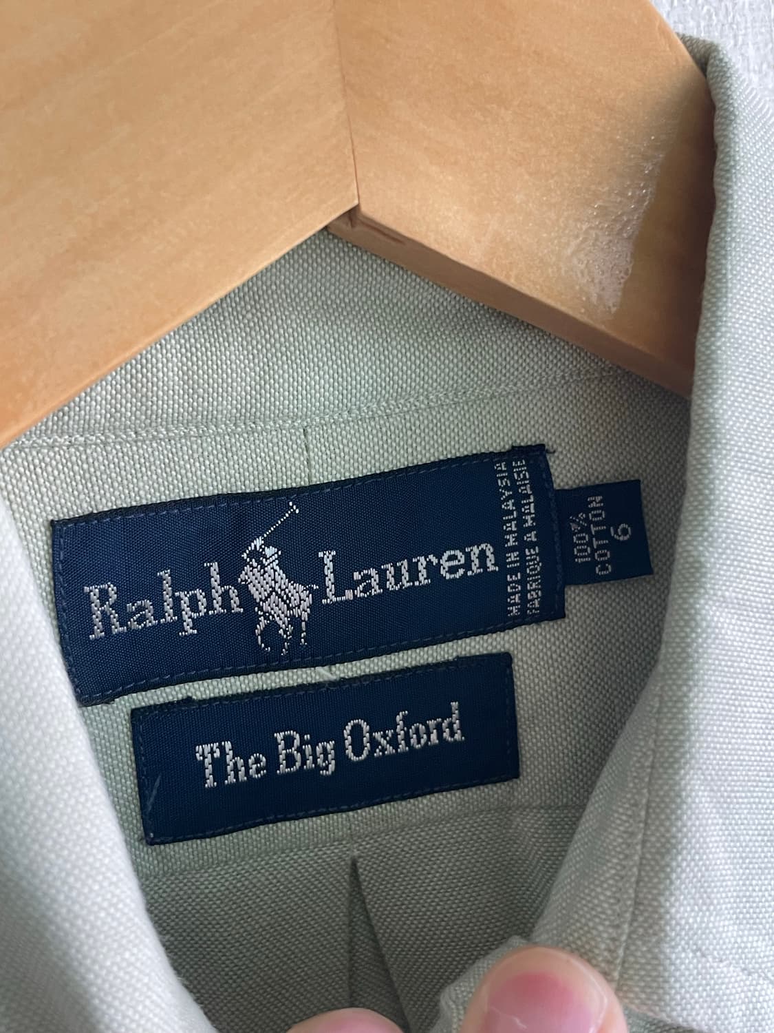 폴로 빅옥스포드 6사이즈 세이지그린 상품이미지4