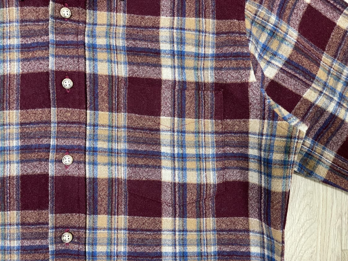 95~100) 70's 펜들턴 체크 울셔츠(미국제)RRL&LVC&폴로 상품이미지5