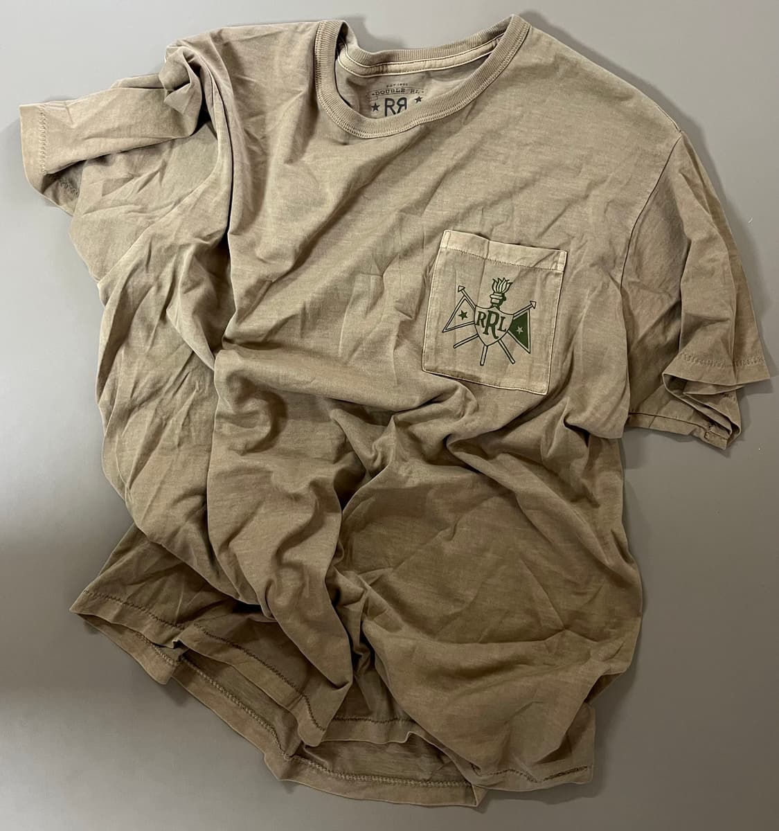 RRL 가먼트다이 티셔츠 상품이미지1