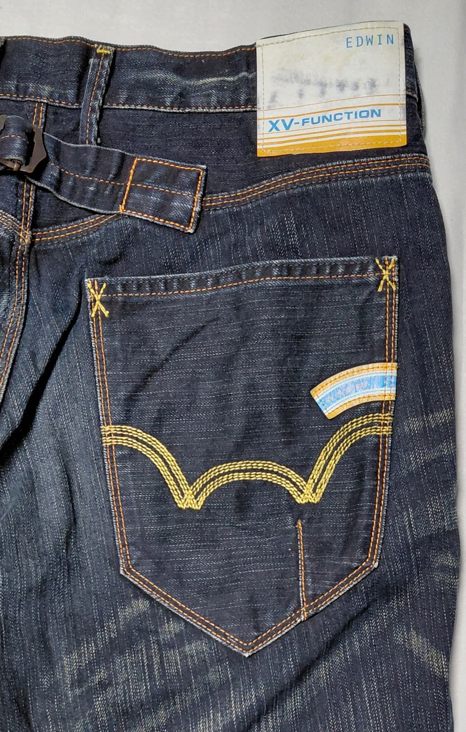 [32] 에드윈(EDWIN) XV-FUNCTION 신치백 7부 워싱 데님 상품이미지7