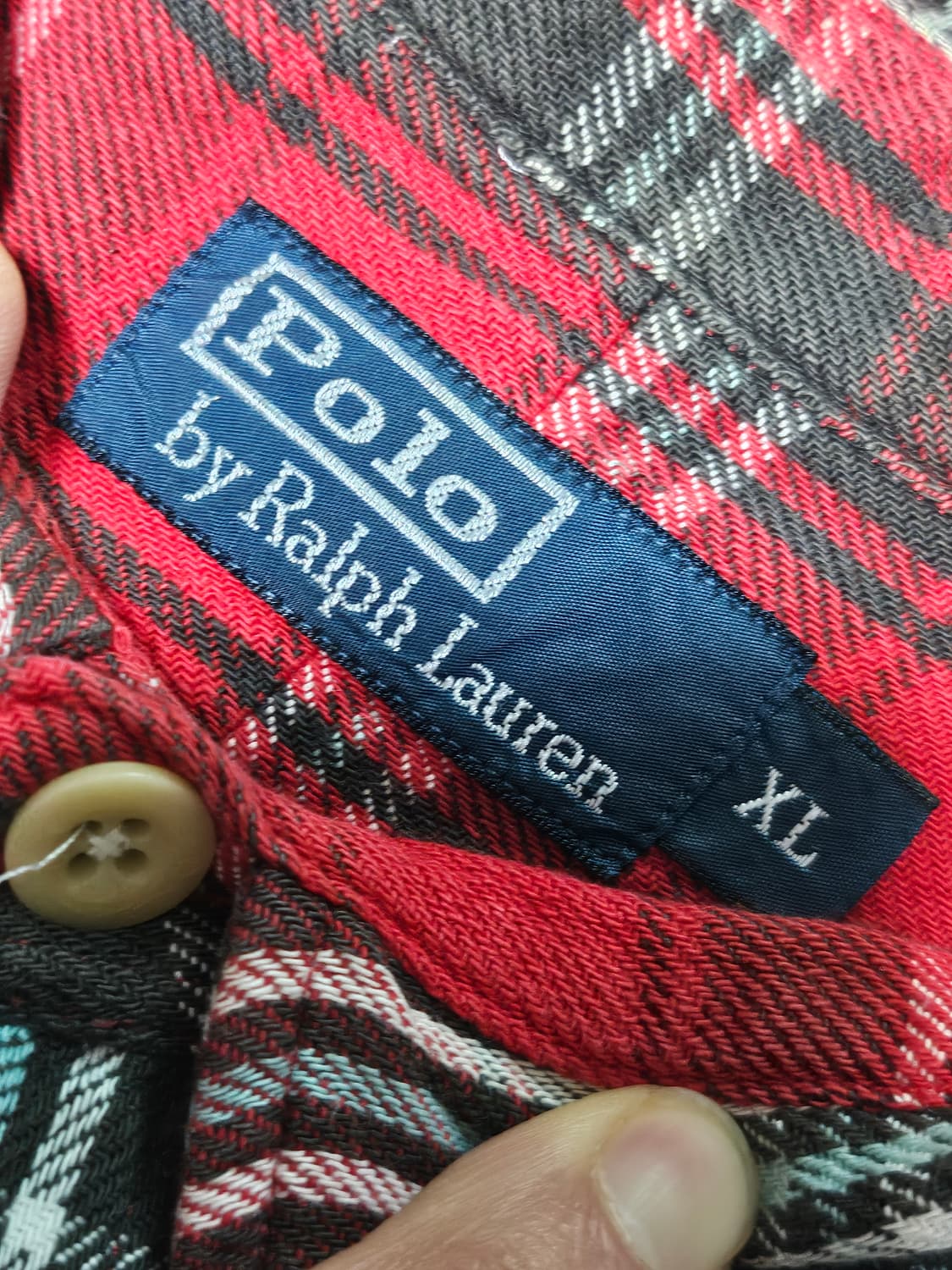 폴로랄프로렌 포켓 플란넬 셔츠 XL 상품이미지3