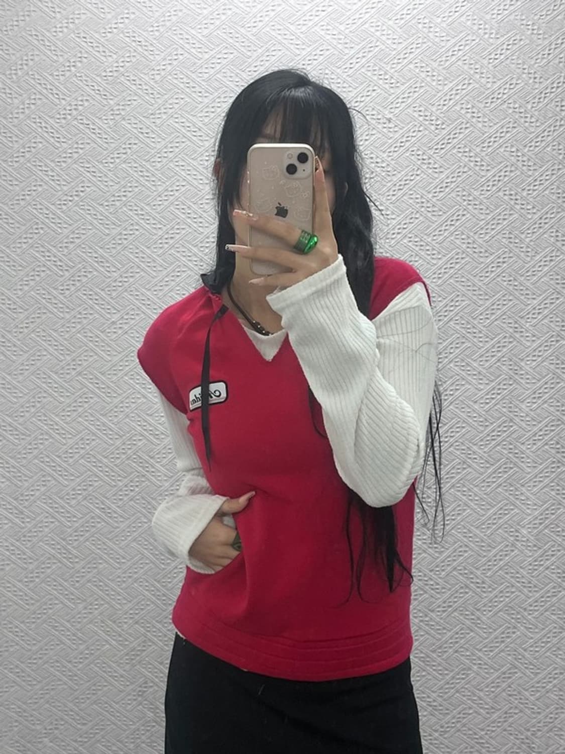 아디다스 빈티지 레트로 브이넥 후드 조끼 베스트 95 C08238 상품이미지2