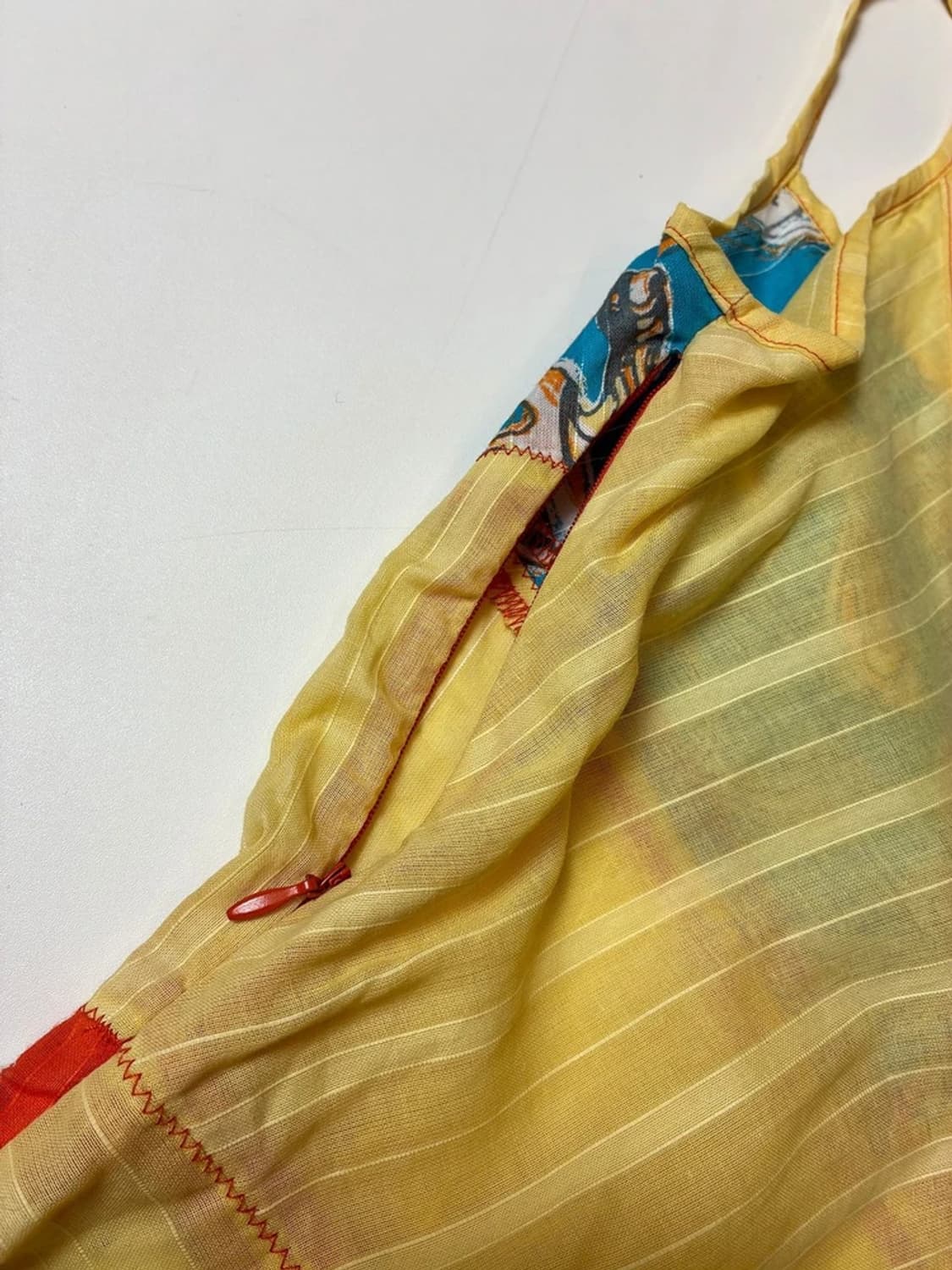 디젤 DIESEL 00's 배색 슬리브 리스 PN9040 상품이미지6