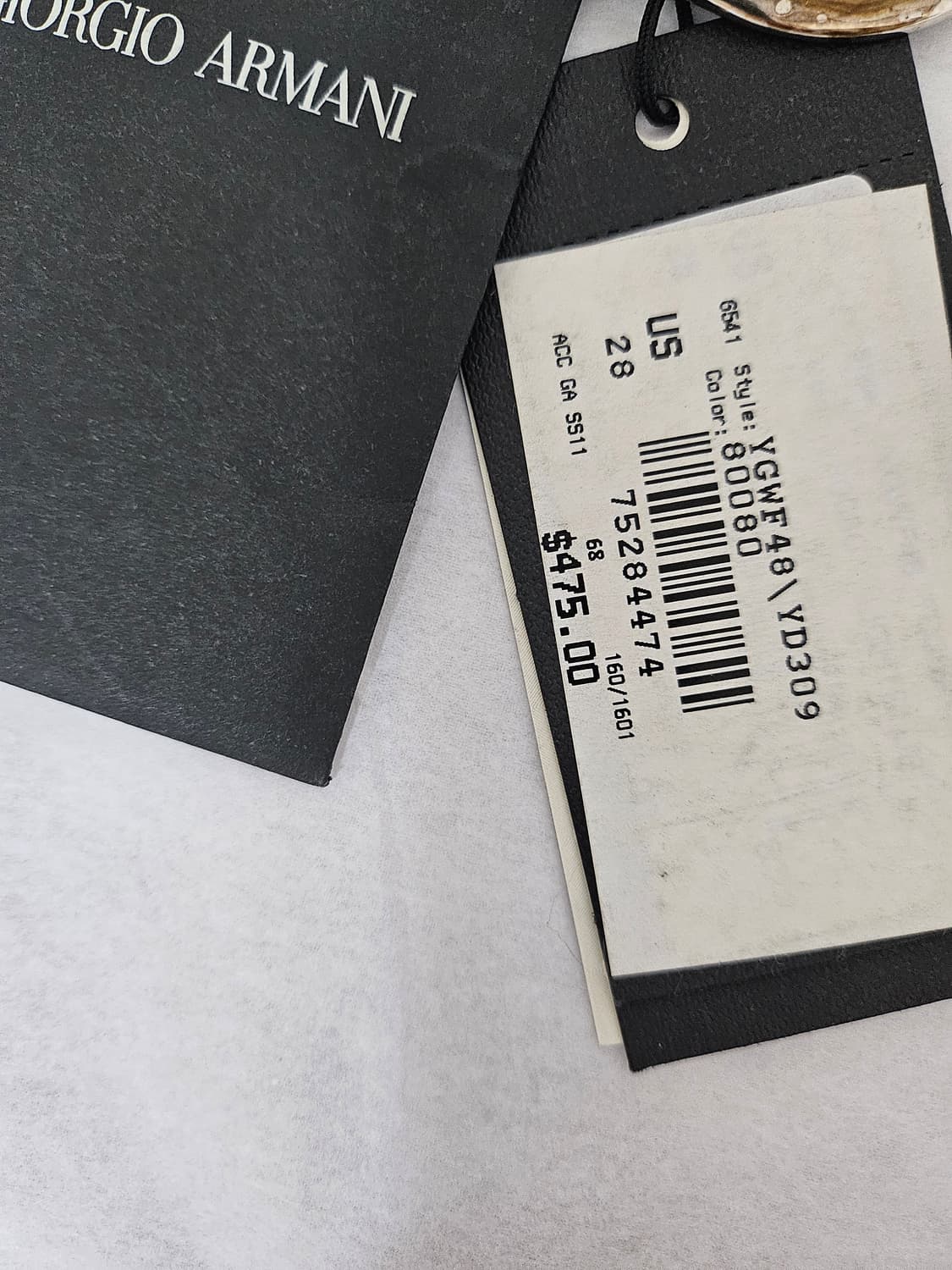 조르지오 아르마니 광폭 양가죽 벨트 미착용 70만원 상품이미지7