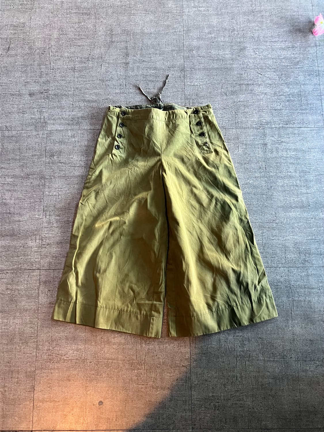 일본빈티지 Popolo 하구미모리걸 아메카지할메카지 쓰리버튼 버뮤다팬츠 상품이미지1