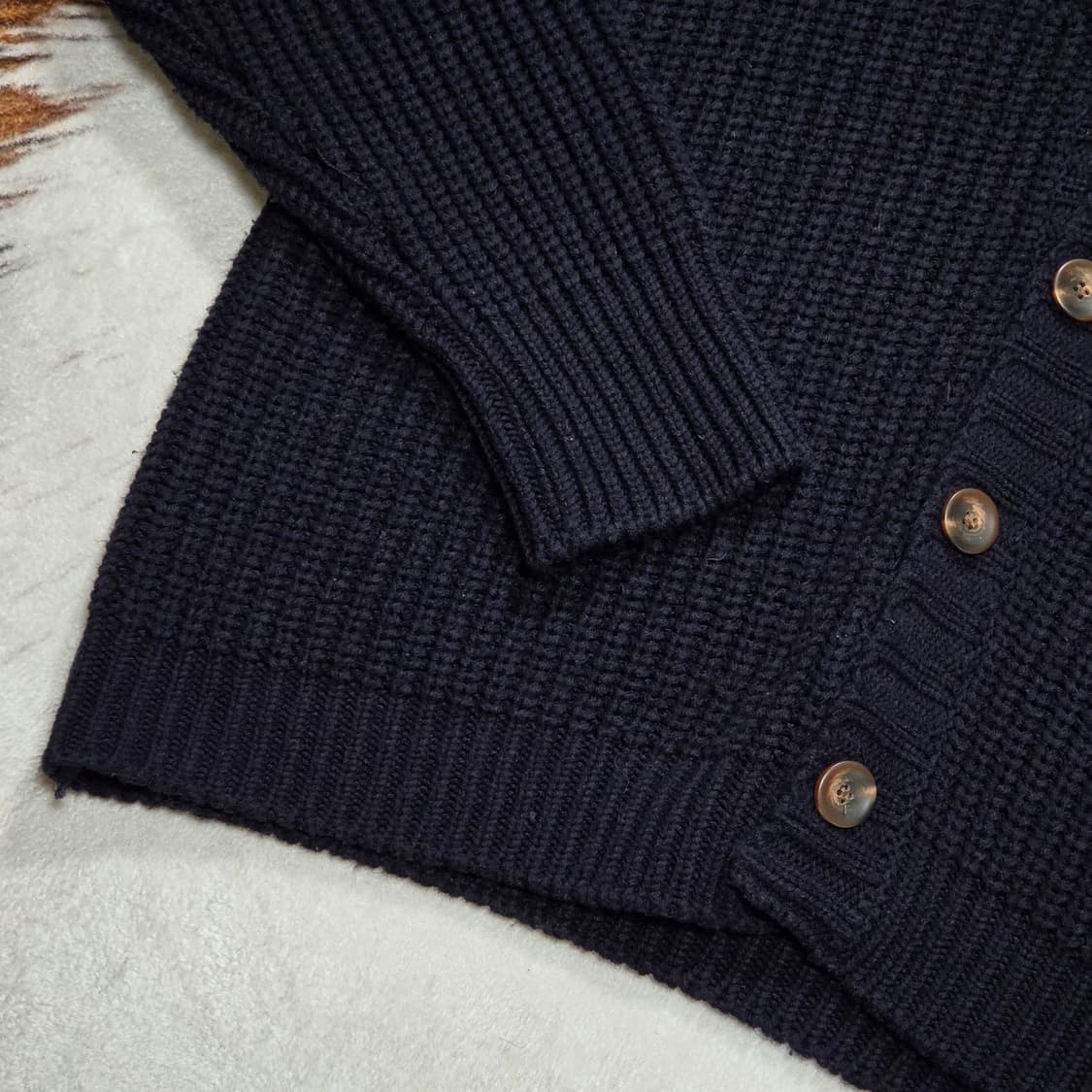 빈티지 네이비 브이넥 가디건 상품이미지2