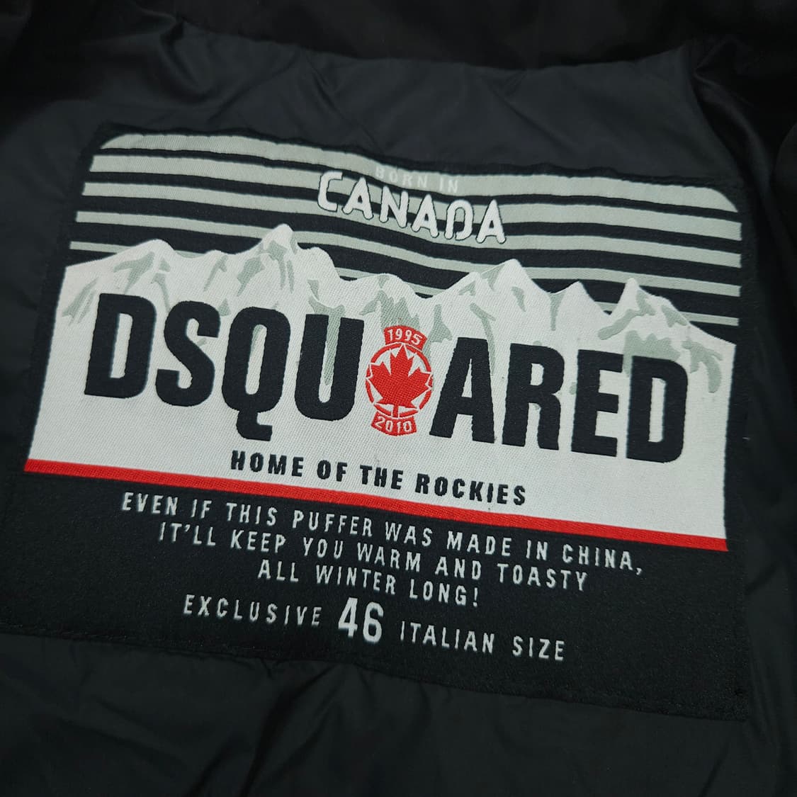디스퀘어드2 다운 봄버 자켓 46 블랙 상품이미지6